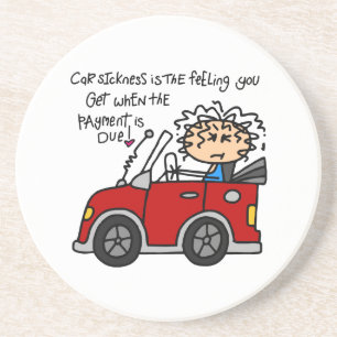 Humorous Car Sickness Coaster