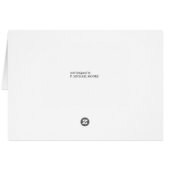 humorous card pink flamingos (Back Horizontal)