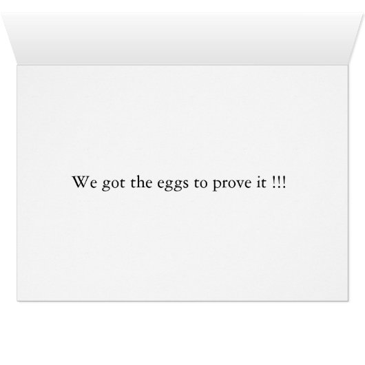 humorous card pink flamingos (Inside Horizontal (Bottom))