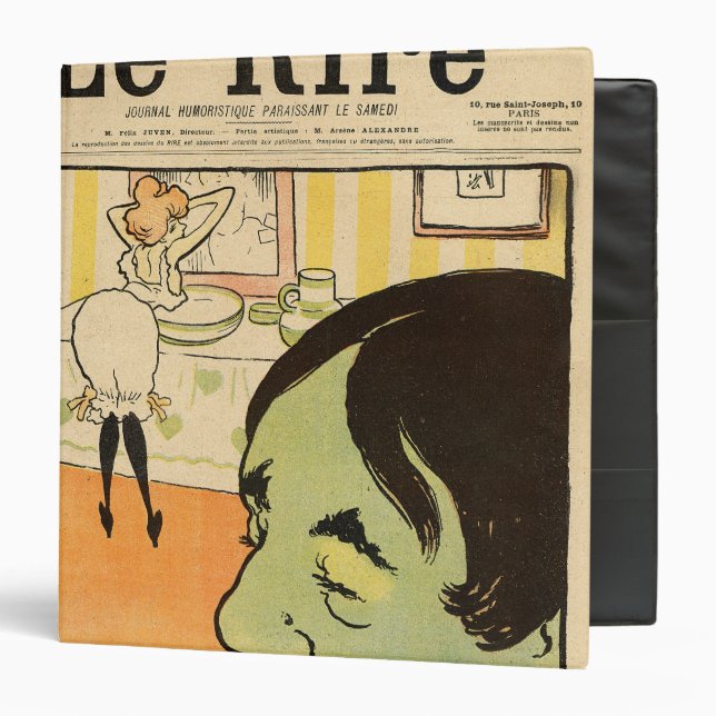 Humorous cartoon 3 ring binder (Front/Inside)