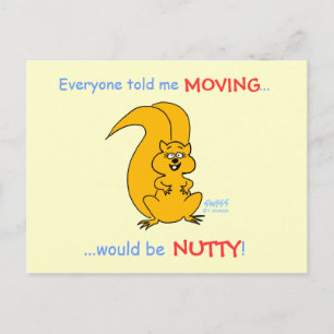 Humorous Cartoon Change of Address Card
