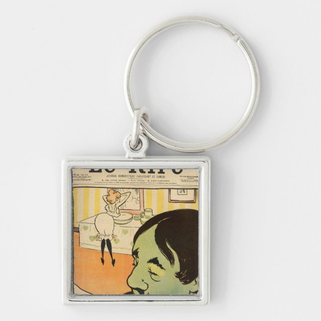 Humorous cartoon keychain (Front)