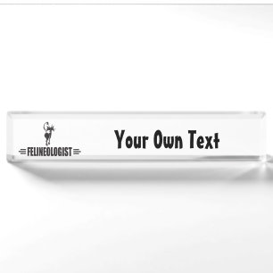 Humorous Cat Name Plate