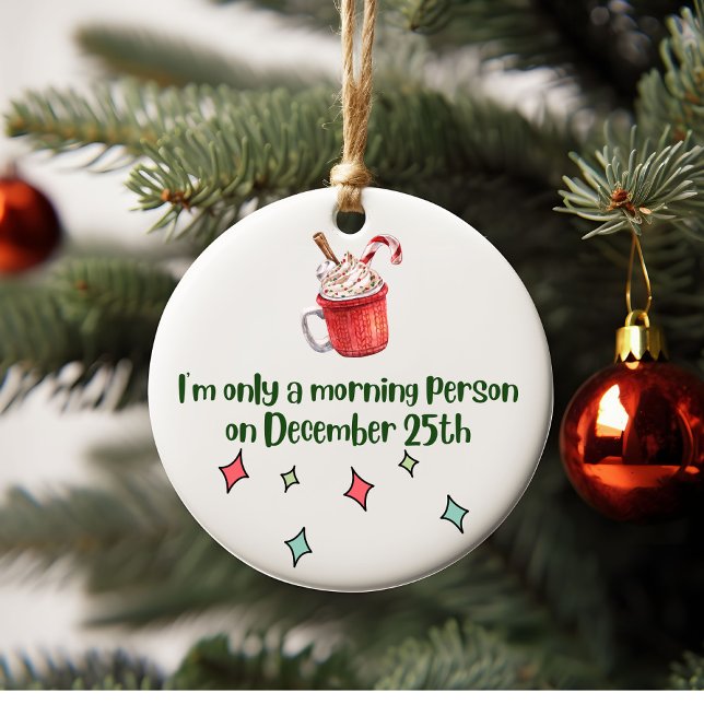 Humorous Ceramic Christmas Ornament (Creator Uploaded)