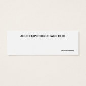 Humorous change of address (Back)