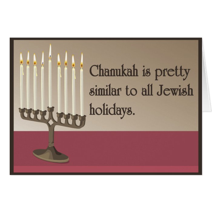 Humorous Chanukah Greeting Card