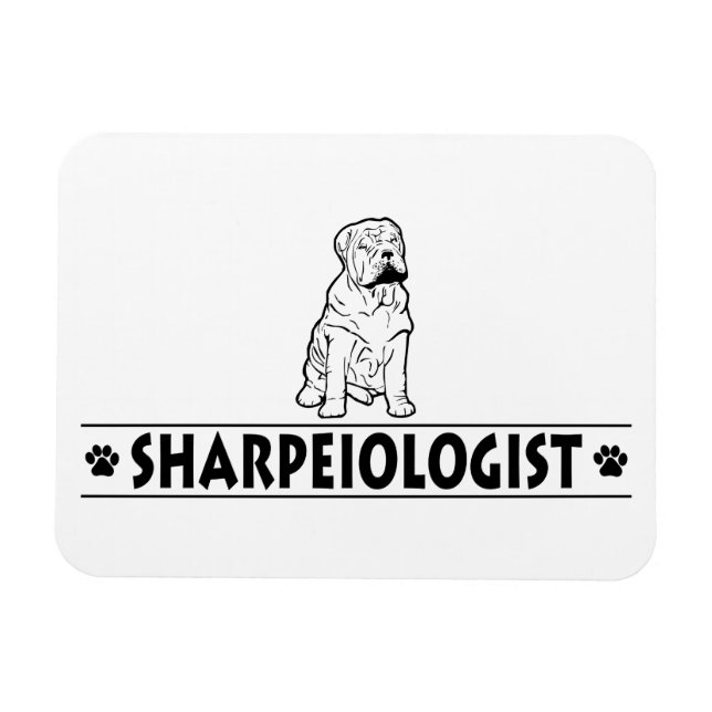 Humorous Chinese Shar-Pei Magnet (Horizontal)