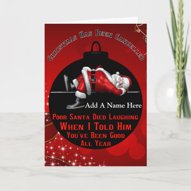 Humorous Christmas Card (Front)