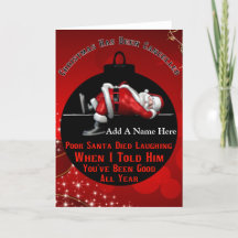 Humorous Christmas Card