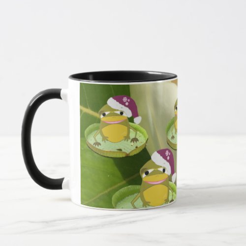 Humorous Christmas Frogs Mug