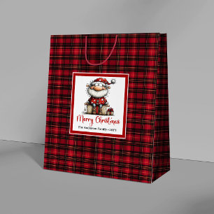 Humorous Christmas Funny Santa Minimal Gift Bag Ar