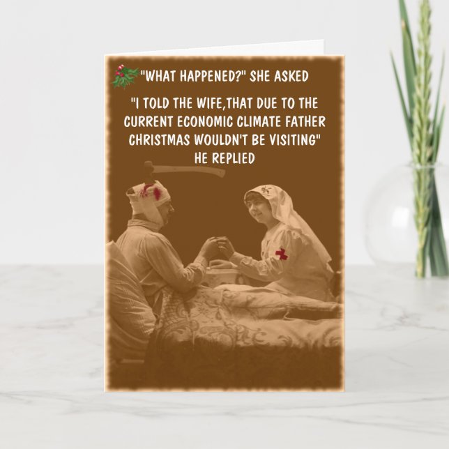 Humorous Christmas Holiday Card (Front)