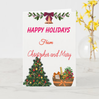 Humorous Christmas Holiday Flat Holiday Card
