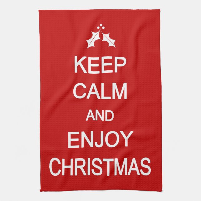 Humorous Christmas Kitchen Towel (Vertical)