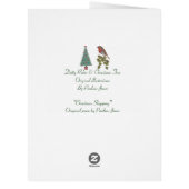 Humorous christmas poem robin and xmas tree (Back)