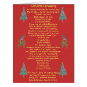 Humorous christmas poem robin and xmas tree (Front)