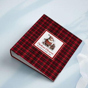 Humorous Christmas Quirky Santa Memory Album Art 3 Ring Binder