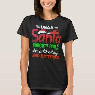 Humorous Christmas t-shirt with a cheeky message