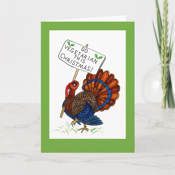 Humorous Christmas Turkey Greeting Card | Zazzle.com
