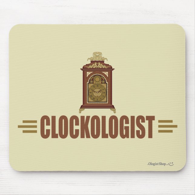 Humorous Clock Collecting Mouse Pad (Front)