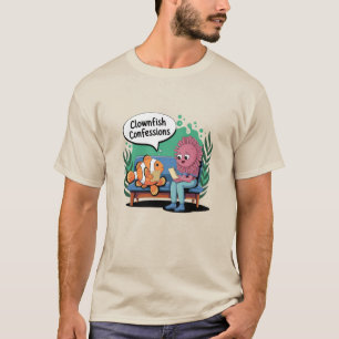 Humorous Clownfish Art for Fish Lovers T-Shirt
