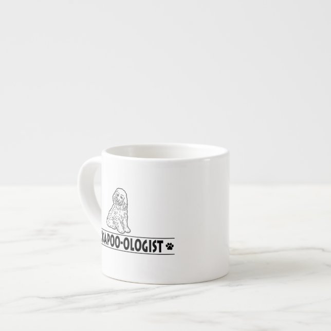 Humorous Cockapoo Espresso Cup (Front Left)