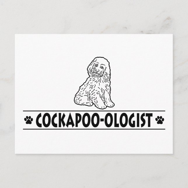 Humorous Cockapoo Postcard (Front)