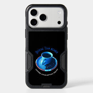 Humorous Coffee Consumption Team Member iPhone 17 Pro Max Case