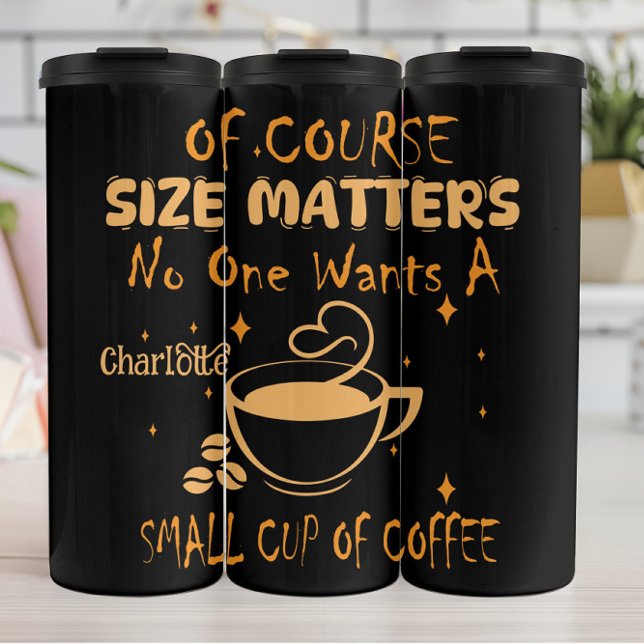 Humorous Coffee Lovers Motivational Design Thermal Tumbler (Creator Uploaded)