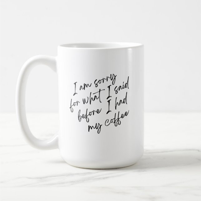 Humorous coffee mug (Left)