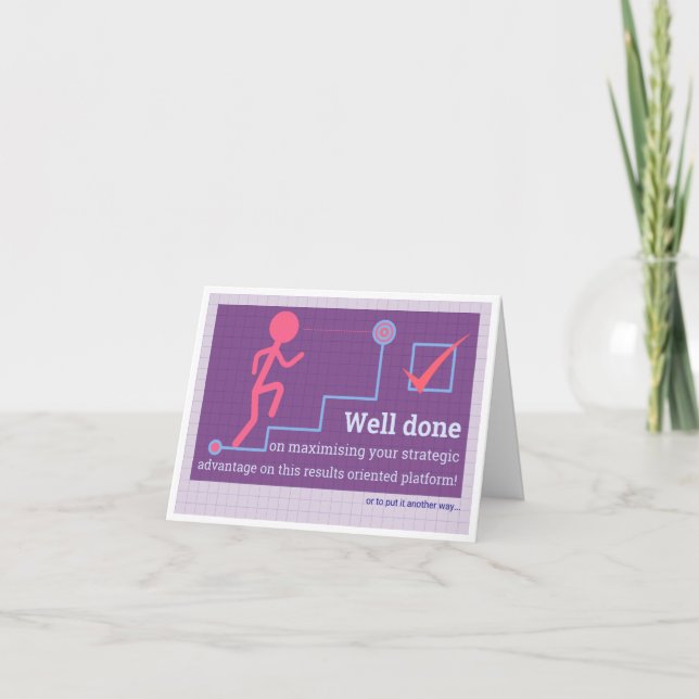 Humorous congratulations on your promotion card (Front)