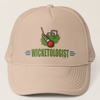 Humorous Croquet Trucker Hat by OlogistShop at Zazzle