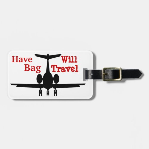 Humorous Customizable Airplane Luggage Tags