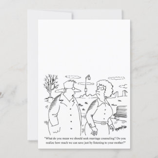 Humorous Customizable Cartoon Wedding Invitation