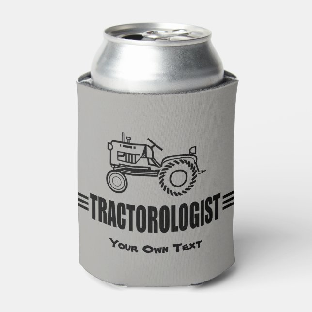 Humorous Customize It Tractor Can Cooler (Can Front)