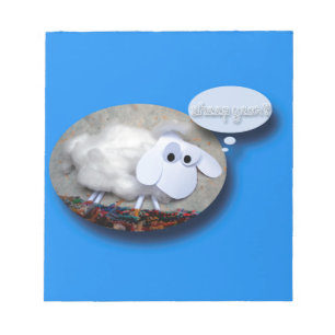 Humorous Cute Sheep Year Chinese Astrology Notepad