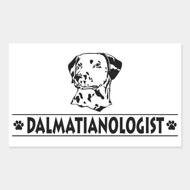 Humorous Dalmatian Rectangular Sticker (Front)