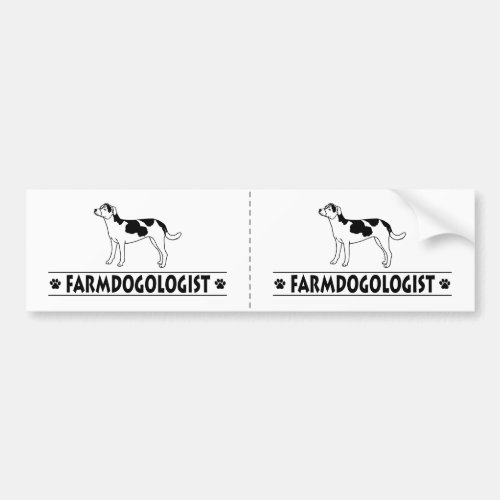 Humorous Danish_Swedish Farmdog Bumper Sticker