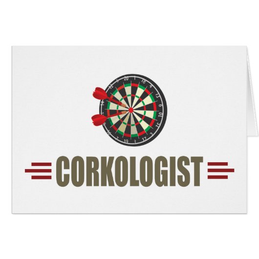 Humorous Darts Cards (Front Horizontal)