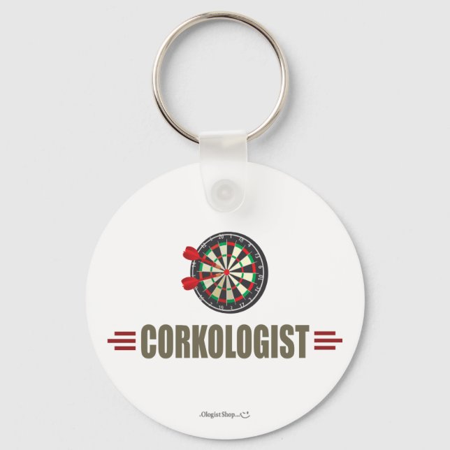 Humorous Darts Keychain (Front)