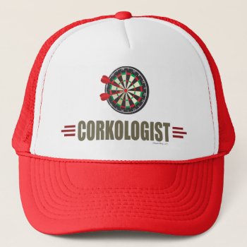 Humorous Darts Trucker Hat by OlogistShop at Zazzle