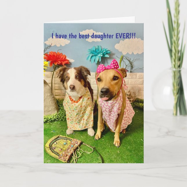 HUMOROUS DAUGHTER BIRTHDAY CARD (Front)