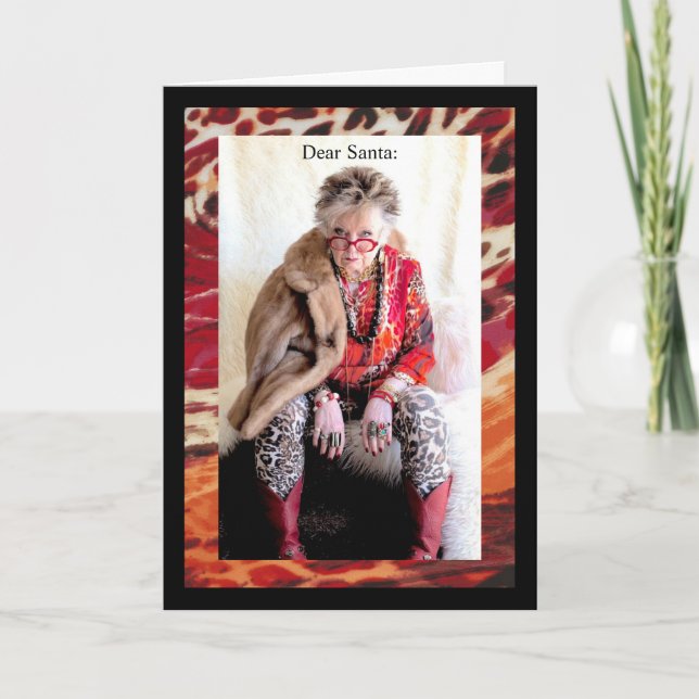 Humorous Dear Santa Card (Front)