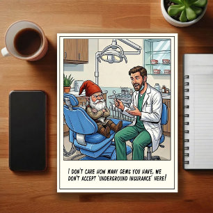Humorous Dentist Office Cartoon Postcard