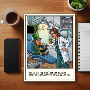 Humorous Dentist Office Cartoon Postcard