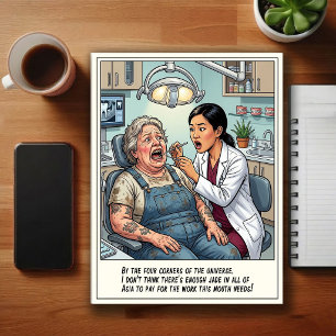 Humorous Dentist Office Cartoon Postcard