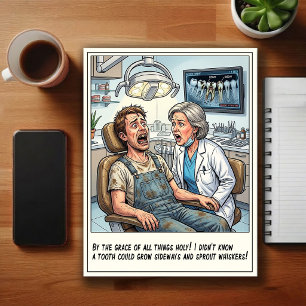 Humorous Dentist Office Cartoon Postcard