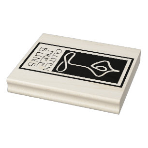 Humorous design stamp, "Gluten free Buns" Rubber Stamp