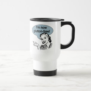 Humorous Dieting Glutton Free Travel Mug