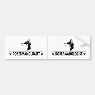 Humorous Doberman Pinscher Bumper Sticker